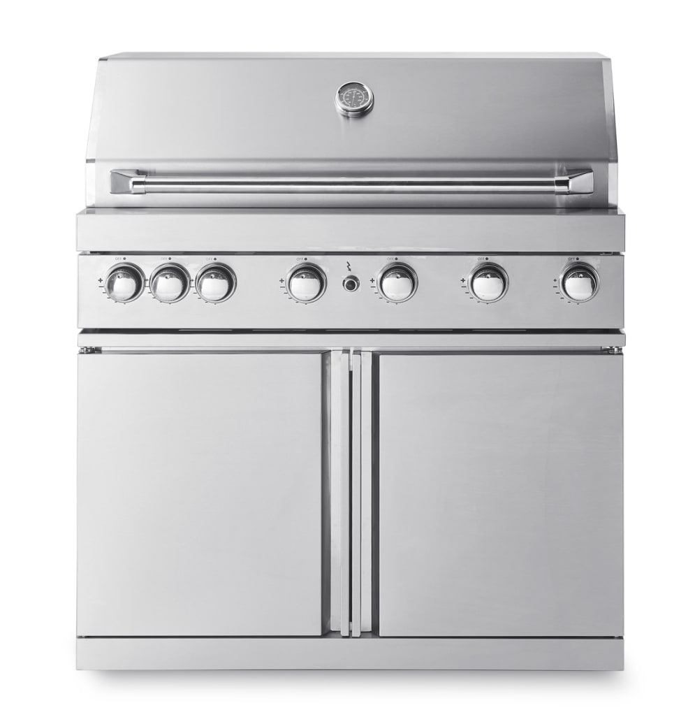 Stainless Collection - Frittstående gassgrill med 6 brennere og infravarme