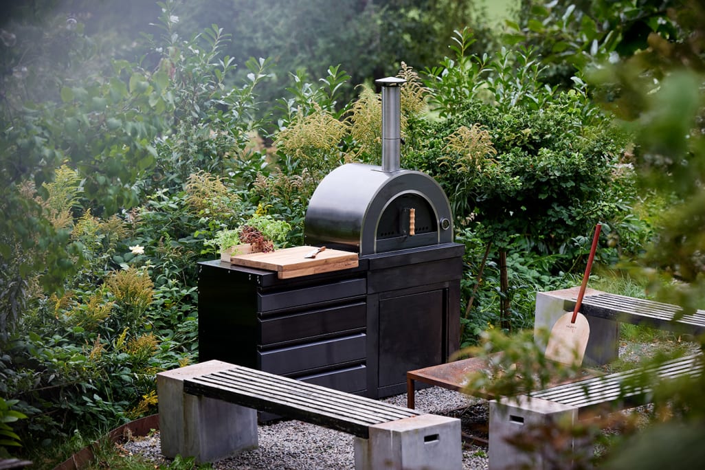 Black Collection - Moduuli puilla lämpiävä pizzauuni - Naples