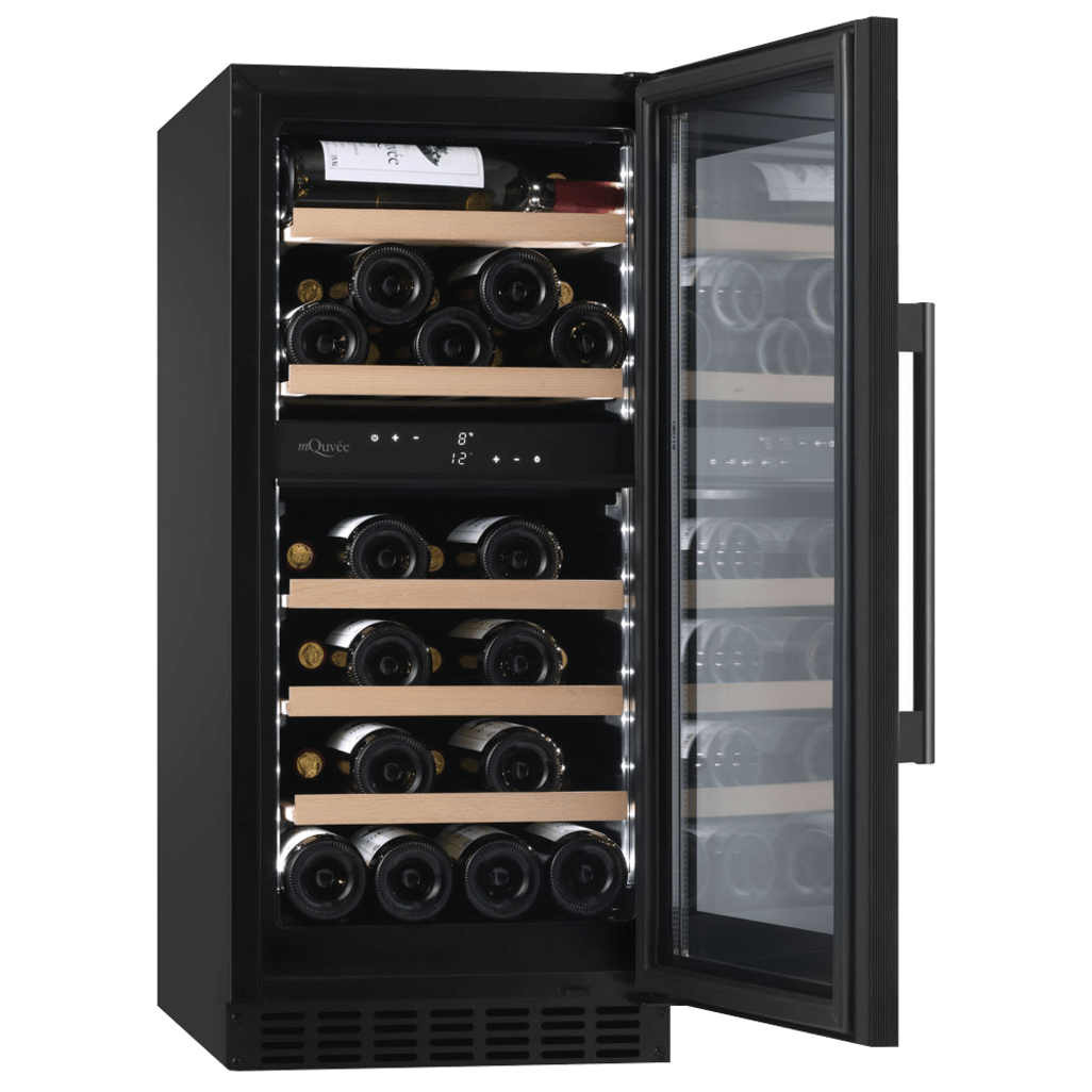 Sisäänrakennettava viinikaappi - WineCave 800 40D Fullglass Black