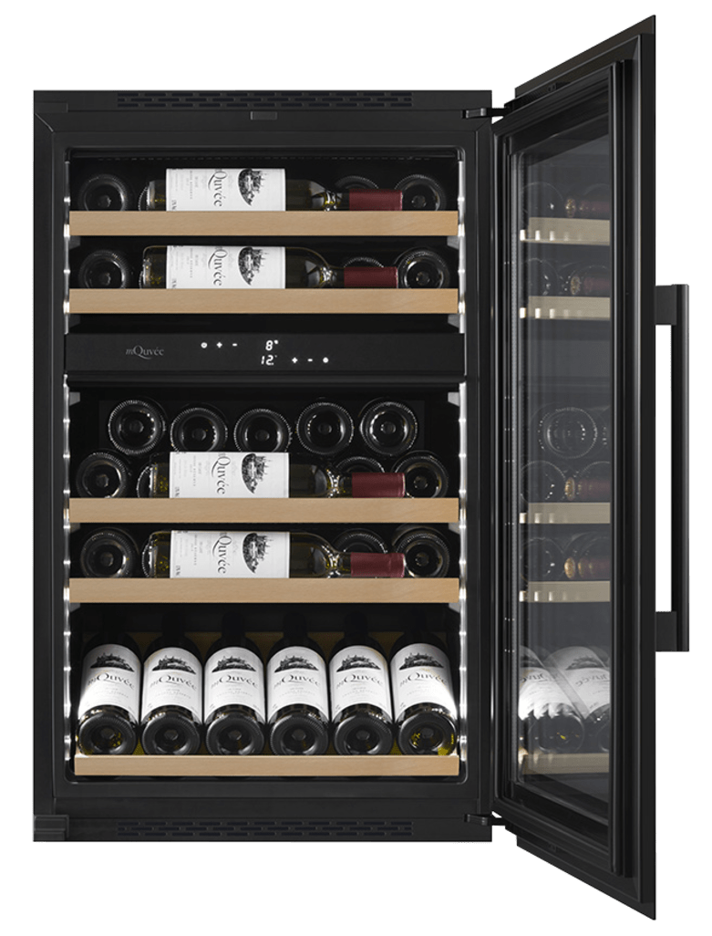 Integrerbar vinkyl - WineKeeper 49D Fullglass Black 
