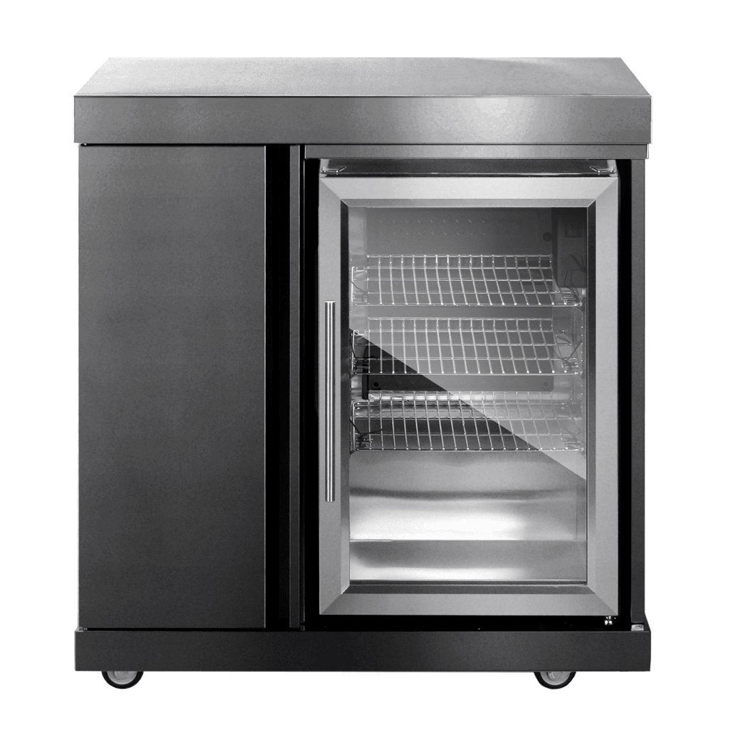 Black Collection - Module avec réfrigérateur et casier 