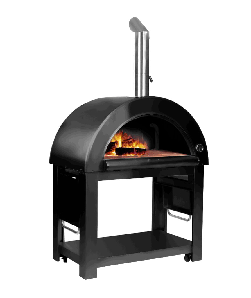 Myoutdoorkitchen - Black Collection - Holzbefeuerter Pizzaofen - Denver