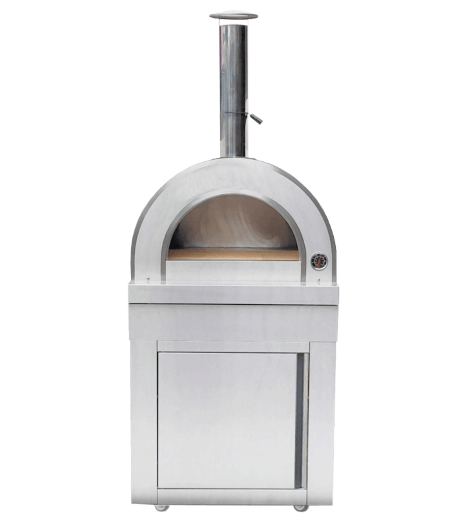 Stainless Collection - Moduuli puilla lämpiävä pizzauuni - Naples