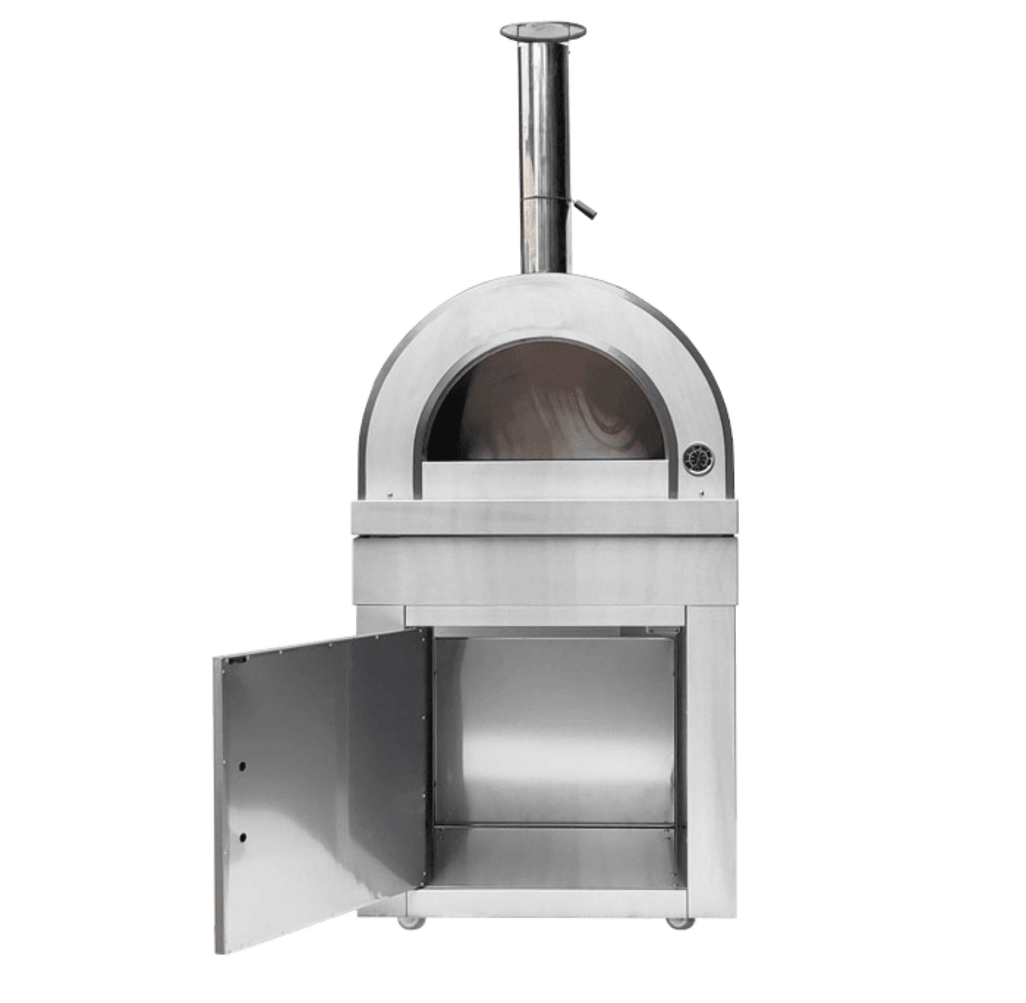Stainless Collection - Moduuli puilla lämpiävä pizzauuni - Naples