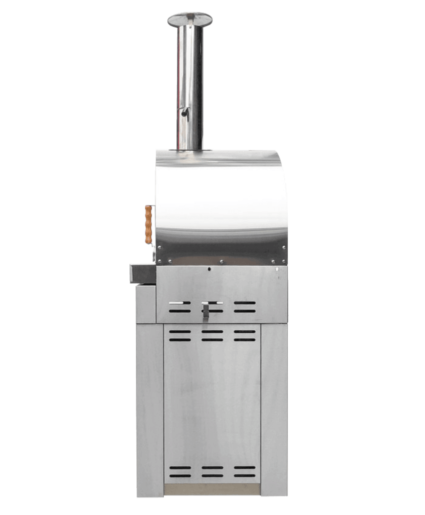 Stainless Collection - Moduuli puilla lämpiävä pizzauuni - Naples