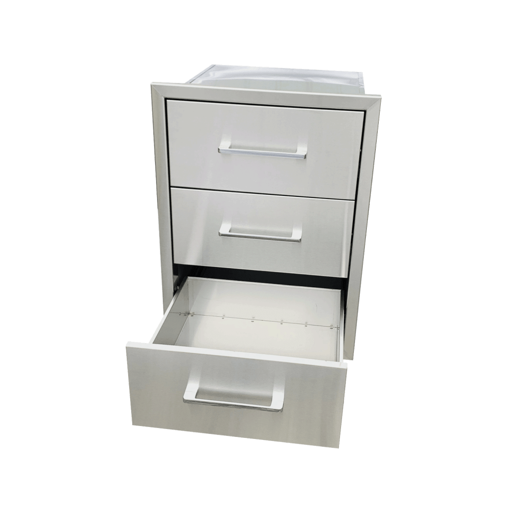 Built-in - Sisäänrakennettava kolmen laatikon laatikosto