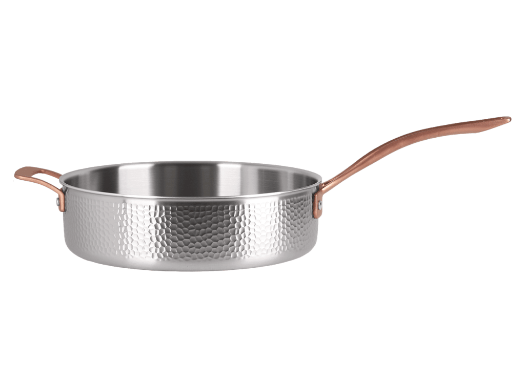 Traktörpanna med lock 28 cm - Rostfri