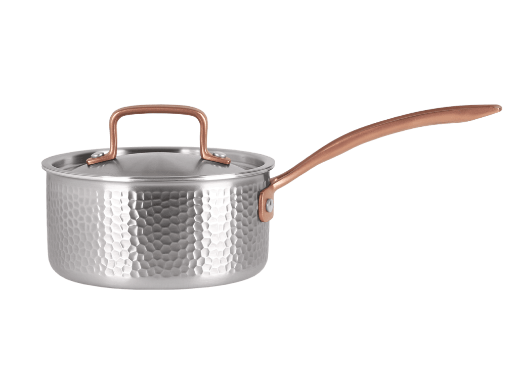 Kastrull med lock 16 cm / 1,6 liter - Rostfri 