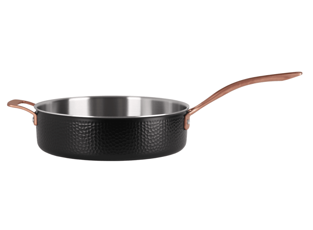  Traktørpanne med lokk 28 cm - Svart