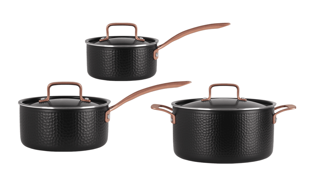 Pepper - Kokkärlset 3 delar - Svart