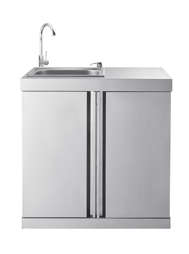 Stainless Collection - Jääkaappi ja tiskipöytä – Duopaketti