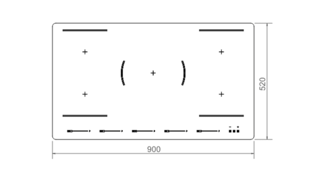 Bertazzoni - Mordern 90 cm Induction Hob - Flex induction