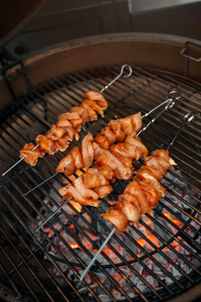 Flate grillspyd «Paddle Skewers» - 10 stk. med etui
