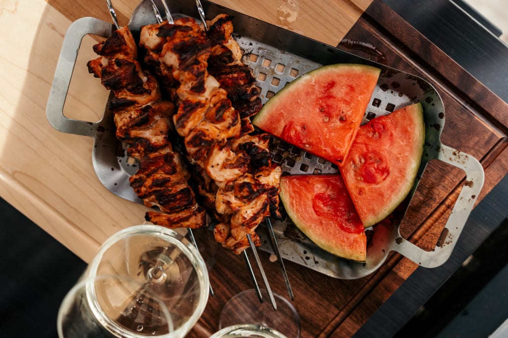 Flate grillspyd «Paddle Skewers» - 10 stk. med etui