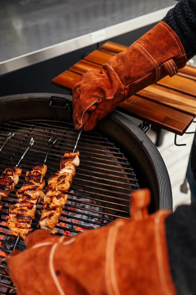 Flat grill skewers "Paddle skewers" - 10 pcs. with case