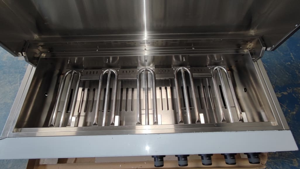 (Outlet) - Nordic Line - Integrerbar gassgrill (5 brennere) - Rustfri