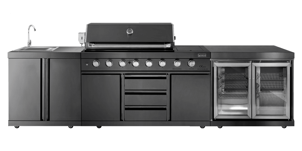 Black Collection - Vapaasti seisova ulkokeittiö - Miami (Musta)