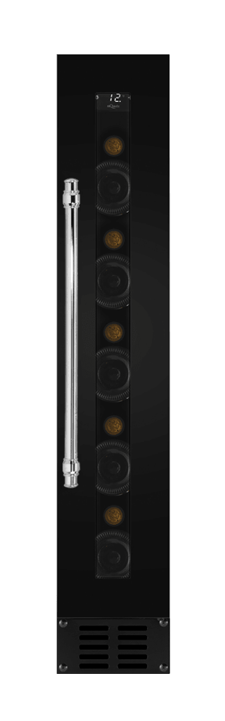 Under-counter wine fridge - WineCave 700 15S Anthracite Black - Chrome Handle