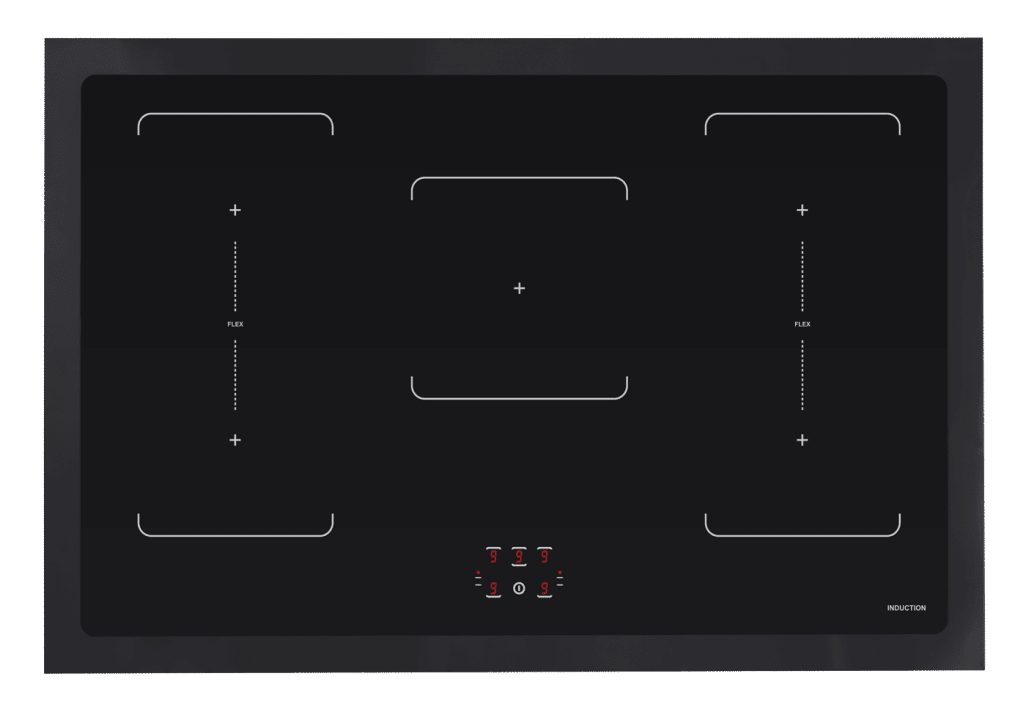 Cuore - Induktionherd 90 cm (2 Backöfen) (Schwarz/Gebürstetes Messing)
