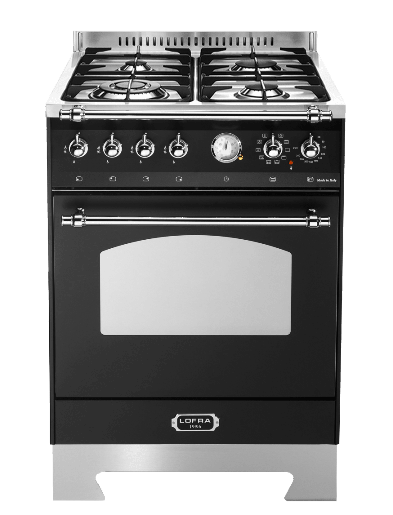 Lofra - Dolce Vita - Gasherd 60 cm (1 Backofen) (Schwarz/Chrom) 