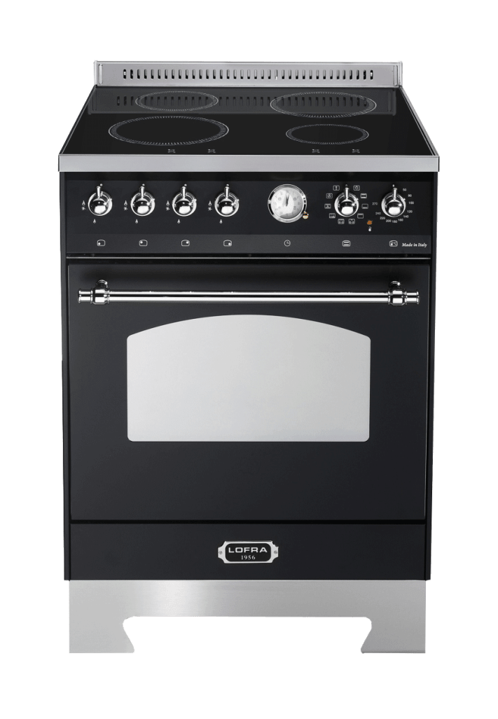 Dolce Vita - Induktionsherd 60 cm (1 Backofen) (Schwarz/Chrom) 