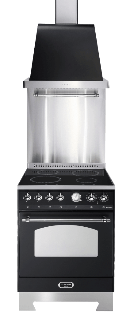 Dolce Vita - Induktionsherd 60 cm (1 Backofen) (Schwarz/Chrom) 