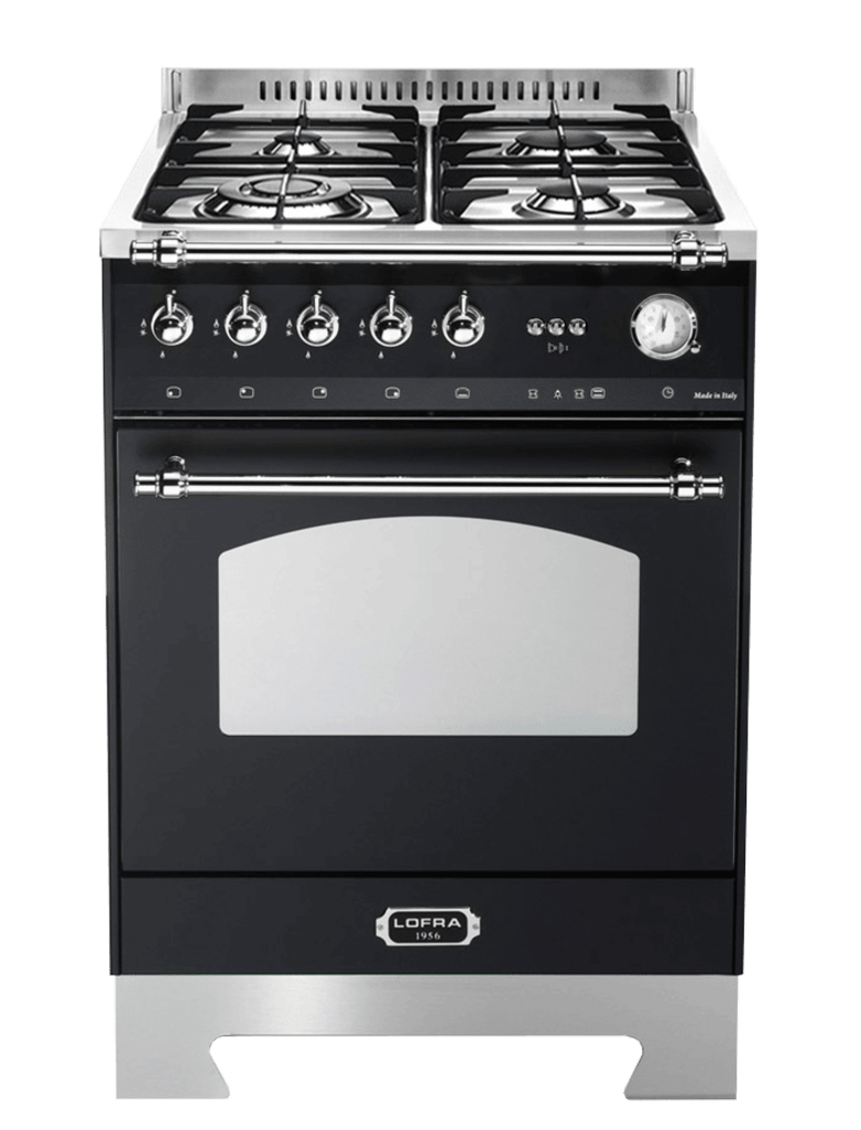 Dolce Vita - Gas Range Cooker 60 cm (1 gas oven) (Black/Chrome)