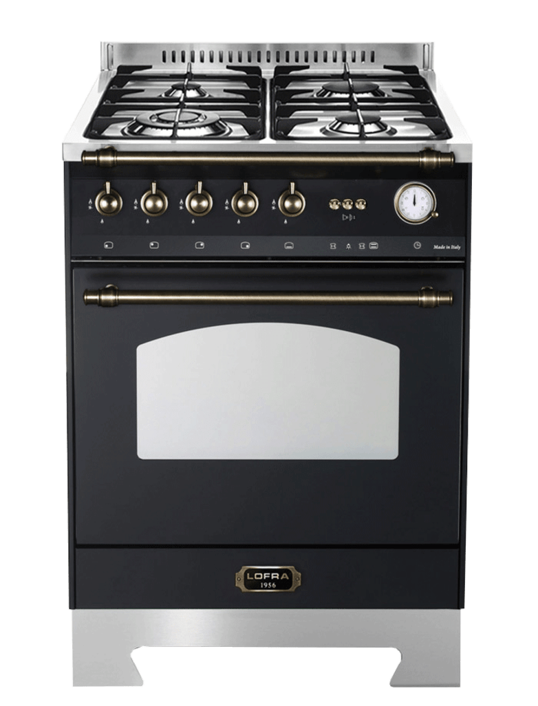 Dolce Vita - Gas Range Cooker 60 cm (1 gas oven) (Black/Bronze)
