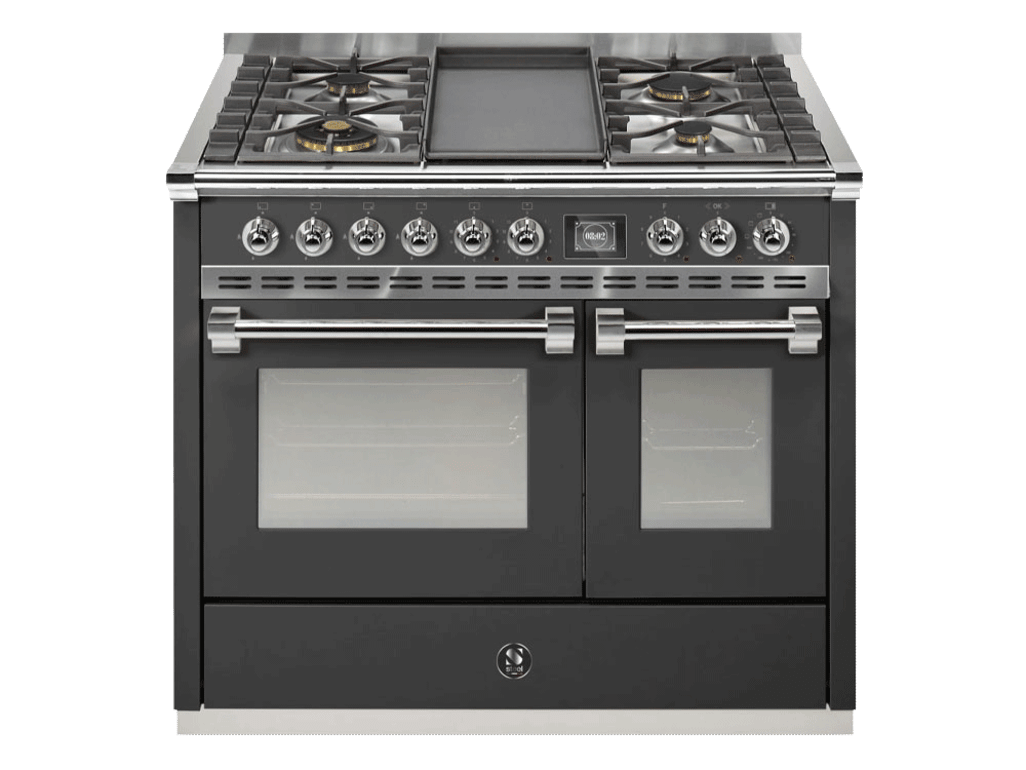 Ascot - Combi-steam - Gasspis 100 cm (2 ugnar) (Antracite/Chrome) + BBQ