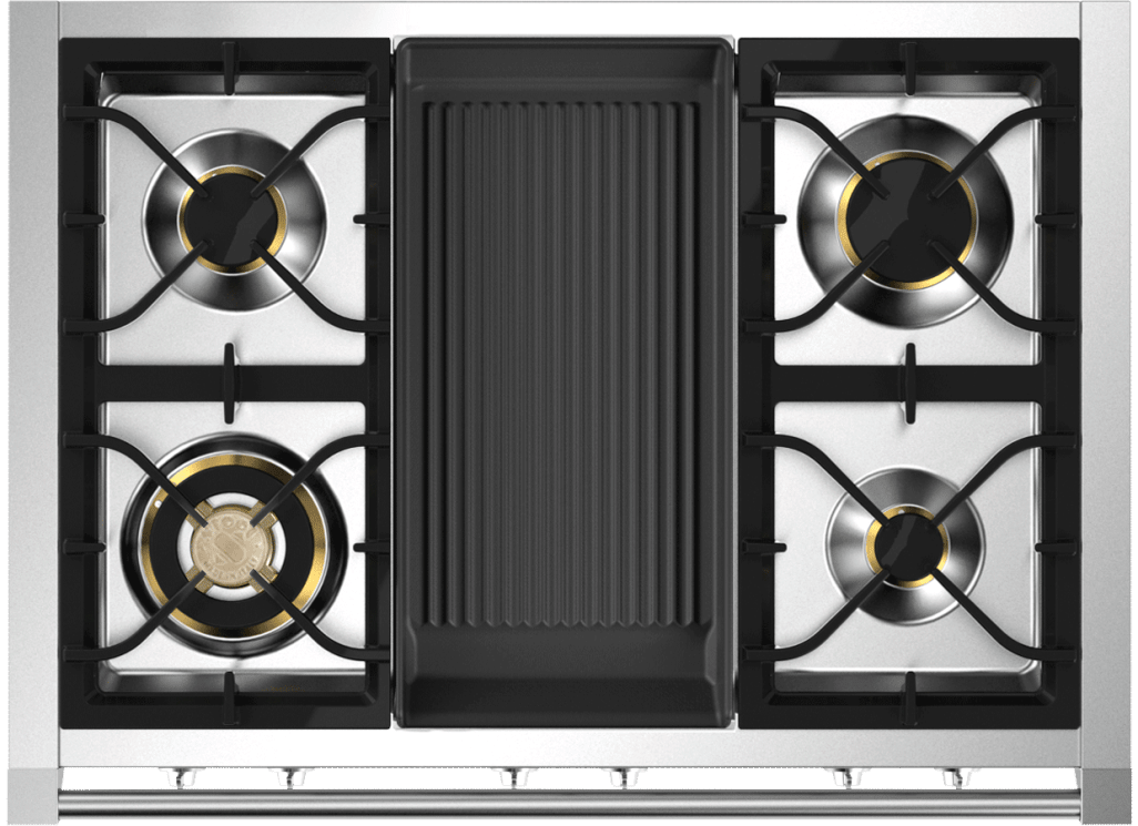Ascot - Combi-steam - Gasspis 100 cm (2 ugnar) (Antracite/Chrome) + BBQ