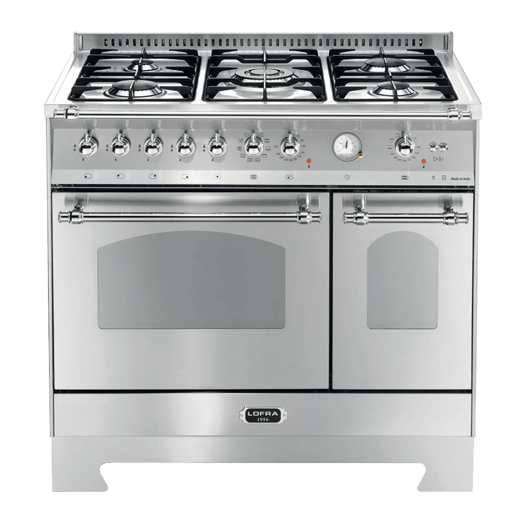 Dolce Vita - Dual Fuel Range Cooker 90 cm (2 ovens) (Stainless/Chrome)