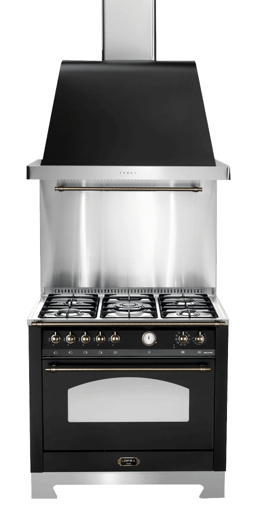 Piano de cuisson - Dolce Vita 90 cm (1 four) (Noir/Bronze) Gaz