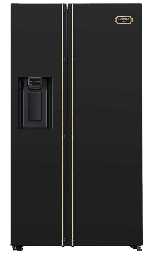 Dolce Vita Refrigerator (Black/Bronze) - 90 cm