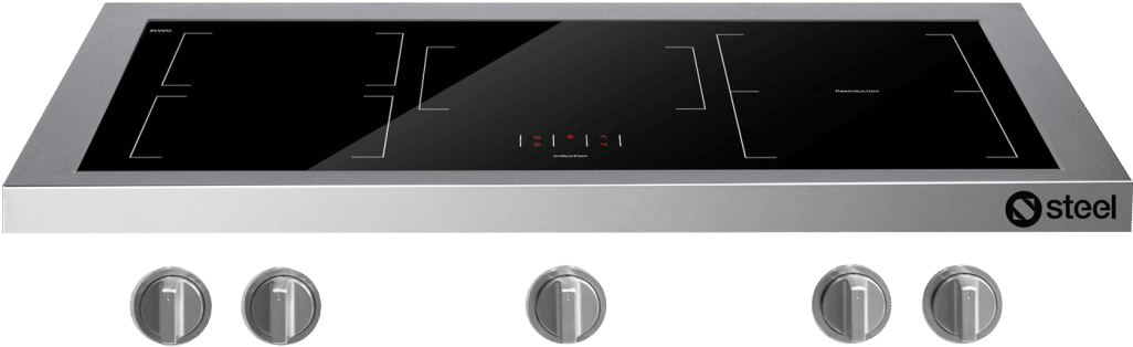 Steel - Enfasi - Hob 90 cm (Inox) Induction