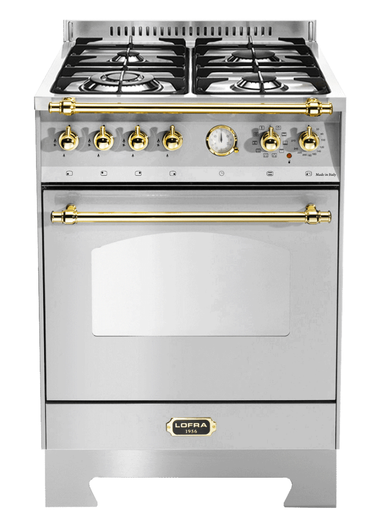  Dolce Vita - Gas Range Cooker 60 cm (1 oven) (Stainless/Brassed)