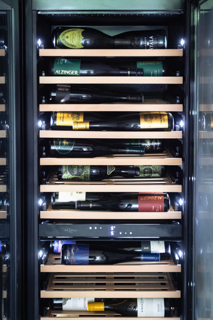 Inbyggbar vinkyl - WineCave 187 Anthracite Black Label-view 