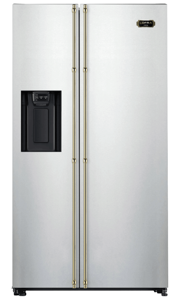 Dolce Vita Refrigerator (Chrome/Brassed) - 90 cm