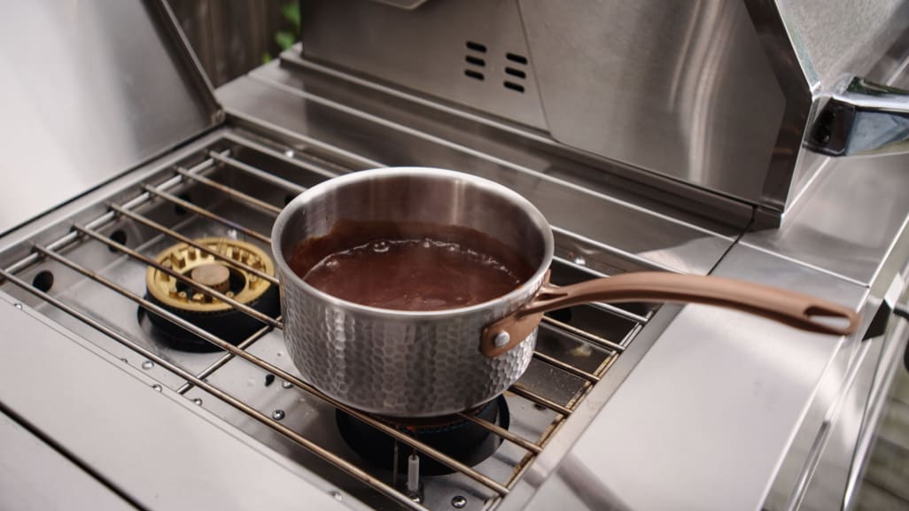 Stainless Collection - Modul mit Doppel-Seitenbrenner