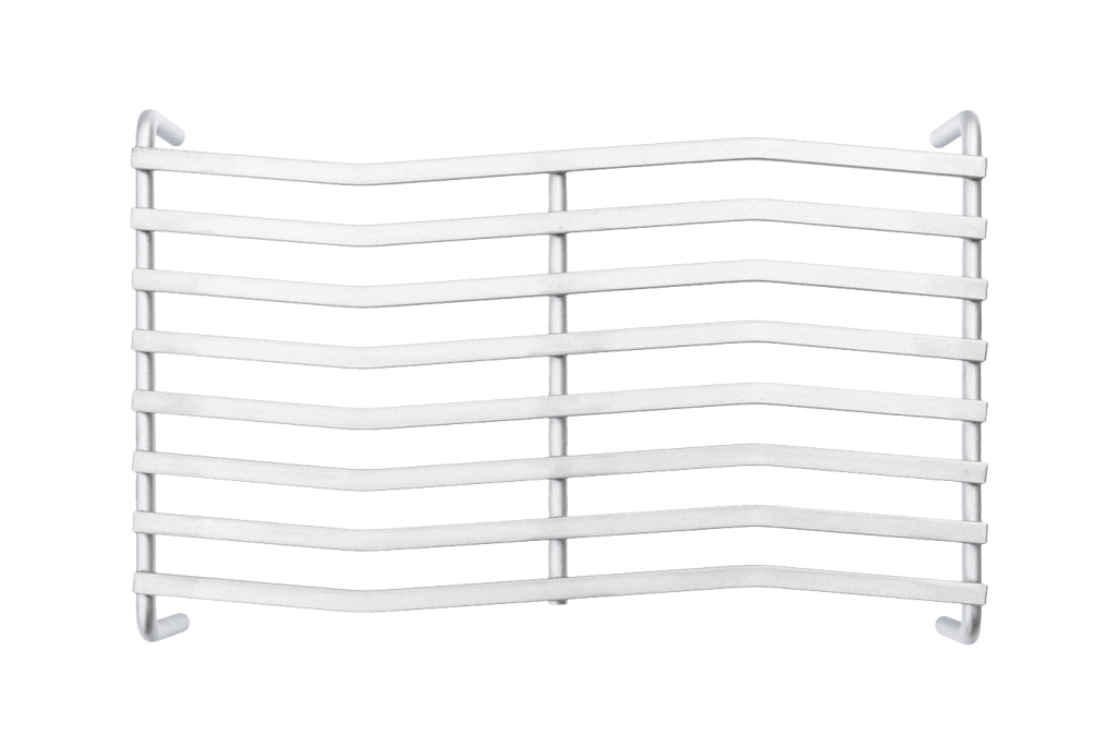 Designer Series - Ruostumattomasta teräksestä valmistettu grilliritilä sivupolttimeen - 18 x 25 cm