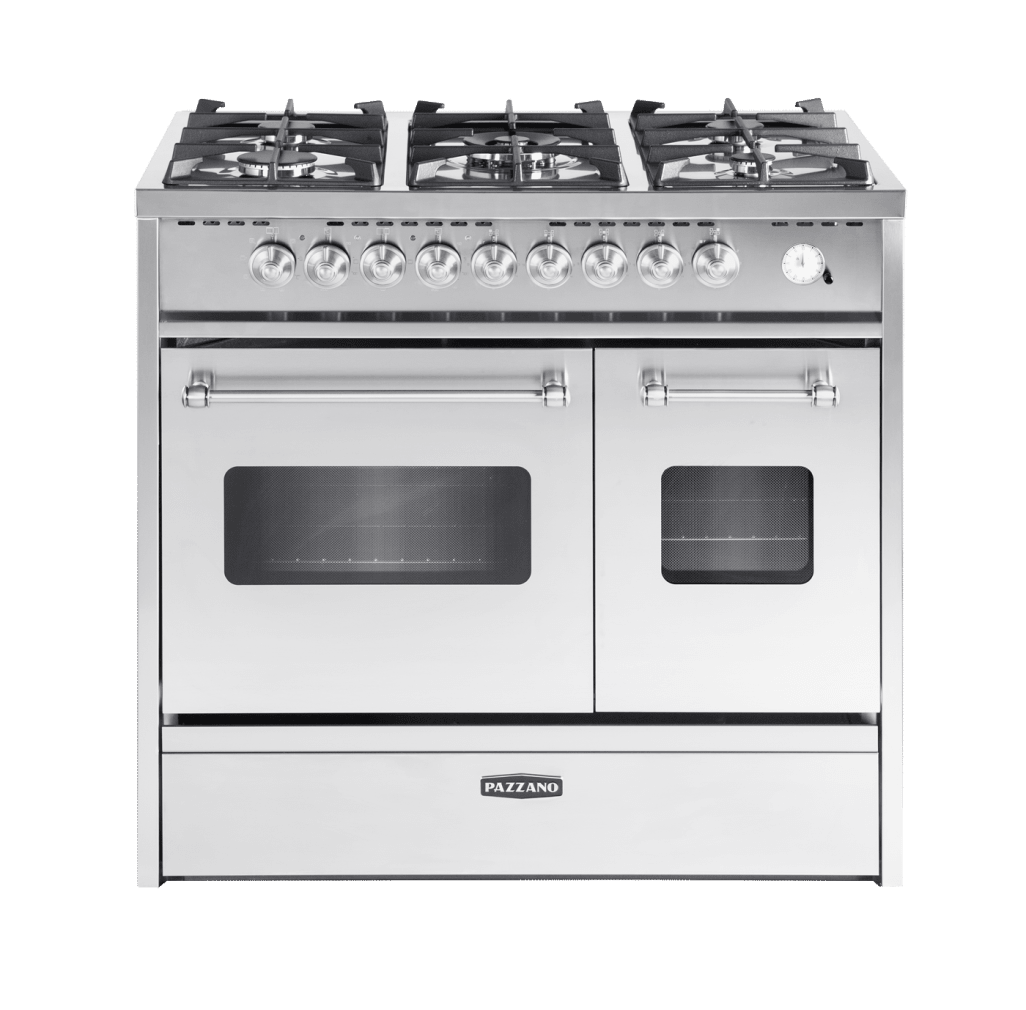 Cuore - Gas Range Cooker 90 cm (2 ovens) (Stainless/Brushed Steel)