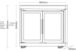 Stainless Collection - Zweitüriger Modul-Kühlschrank 