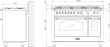 Cooker package Black/Brass - Dolce Vita 120 cm (cooker + extraction hood + splashback)