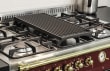 Cooker package Black/Brassed - Dolce Vita 120cm gas/ceramic (cooker + ventilator + splash guards)