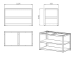 Myoutdoorkitchen - Nordic Line Stainless - 430SS - Base module 120 cm (2 slots)