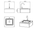 Nordic Line - Integrated sink module (Stainless)