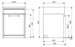 Modular system - Modul med kylskåp 70 cm