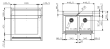 Modular system - Modul mit Spüle 90 cm 