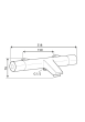 Dusch- und Badewannenarmatur Pure 38 150 cc Chrom