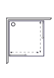 Polaris SQ Duschkabine 90x70-V Klarglas