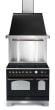 Range cooker - Dolce Vita 90 cm (2 ovens) (Black/Bronze) Induction